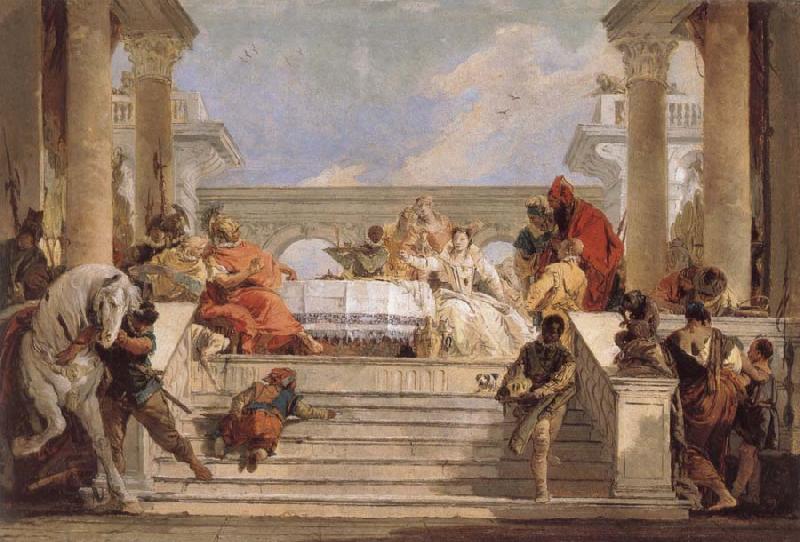 Giovanni Battista Tiepolo THe Banquet of Cleopatra China oil painting art